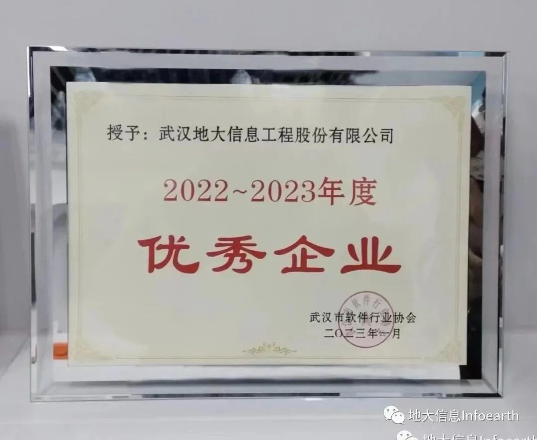 地大信息再获武汉软件行业年度优秀企业奖